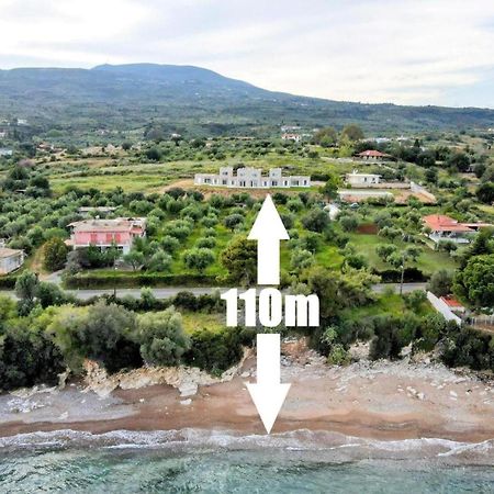 Stone Bay Houses In Messinia Kalamaki Beach Area Chrani Esterno foto