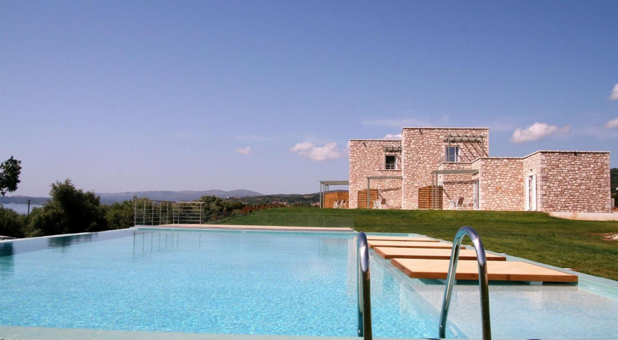 Stone Bay Houses In Messinia Kalamaki Beach Area Chrani Esterno foto
