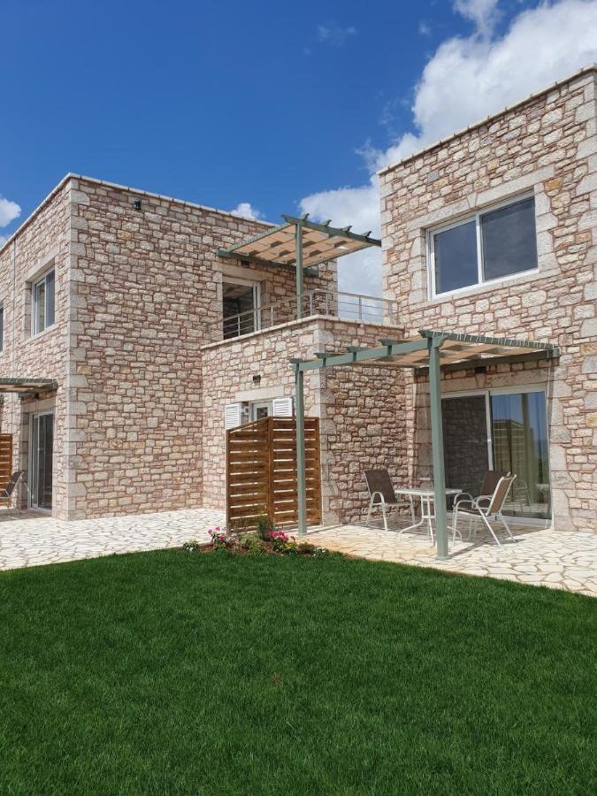 Stone Bay Houses In Messinia Kalamaki Beach Area Chrani Esterno foto