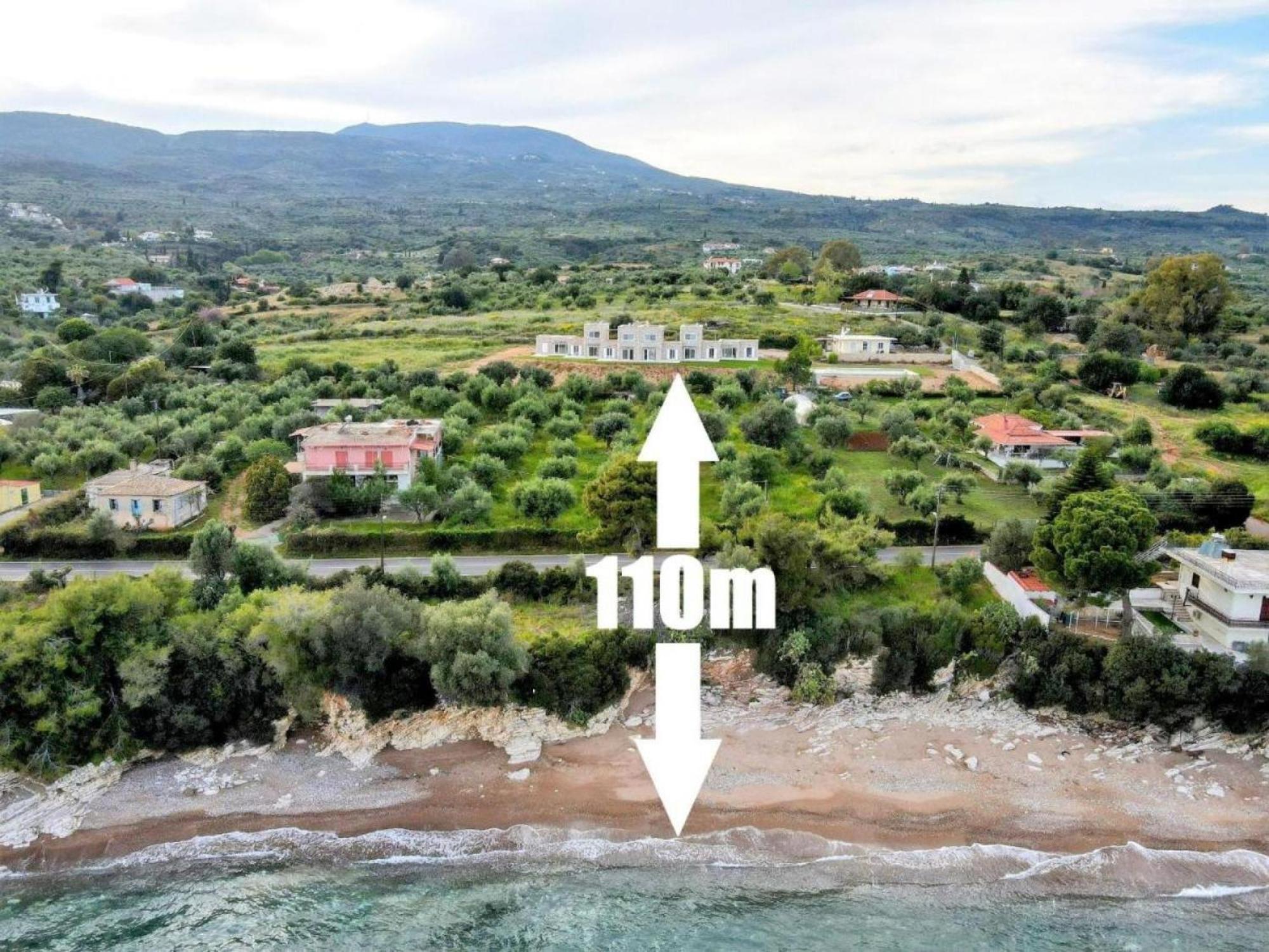 Stone Bay Houses In Messinia Kalamaki Beach Area Chrani Esterno foto